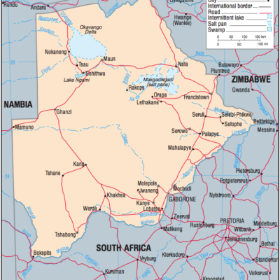 Botswana Map